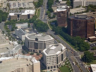 aerial view of charlotte nc